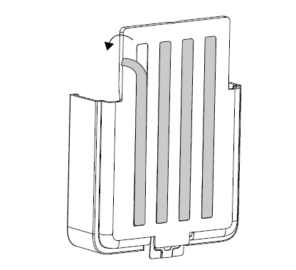 Image of tearing off the double-sided tape for window mounting bracket