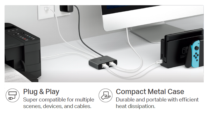 image displaying the product connecting to multiple devices and cables.