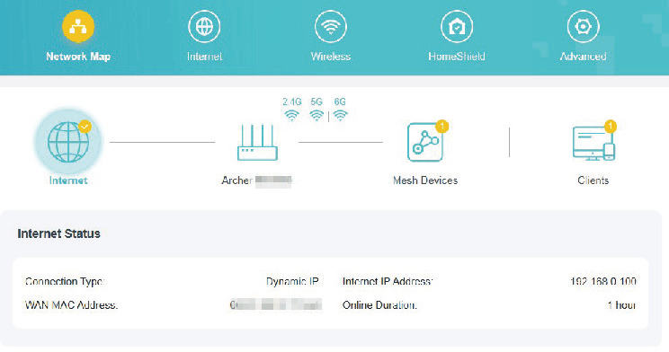 Locate the router icon