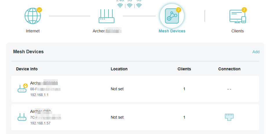 Locate the mesh device icon