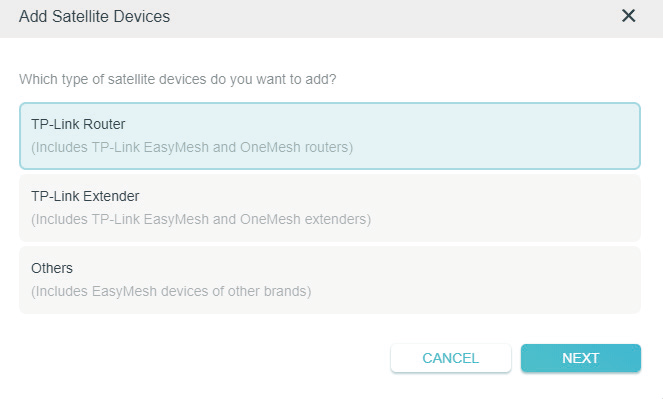ADD SATELLITE DEVICES box