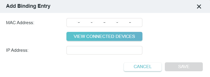 the box where you can Click VIEW CONNECTED DEVICES and select the device you want to bind
