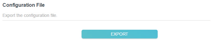 locate EXPORT to save the OpenVPN configuration file