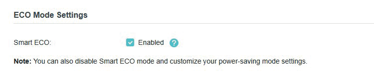 Locate the ECO Mode Settings section