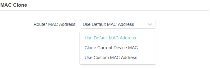 MAC Clone section..
