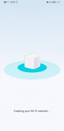 creating network is showing on the page