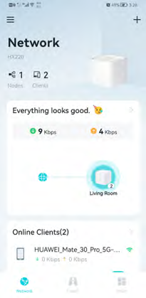 overview of the network status