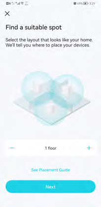 the page informing you to find a spot