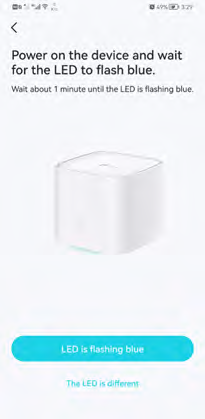 the instructions for checking device LEDs