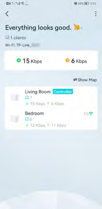 the Network page showing that "everything is good"