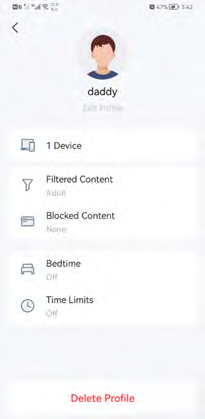 the eample of the profile "daddy"