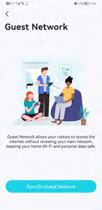 Guest Network page