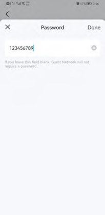 123456789 is entered as password