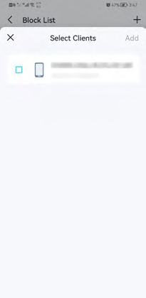 located the tickbox of the clients