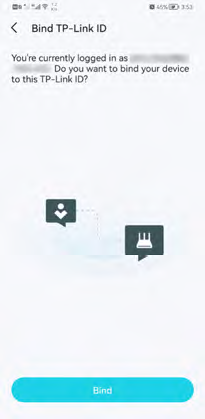 Bind TP-Link ID page