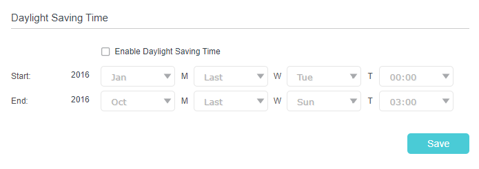 Daylight Saving Time page
