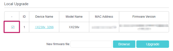Focus on the Local Upgrade section
