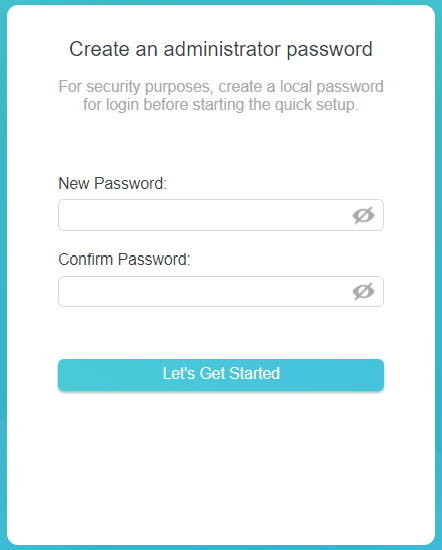 the login window that you can create an administration password