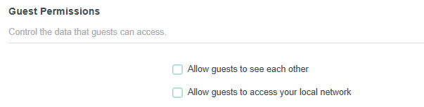 Guest Permissions section