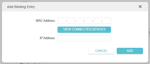 the box where you can Click VIEW CONNECTED DEVICES and select the device you want to bind