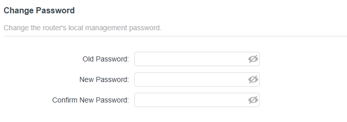 change password page