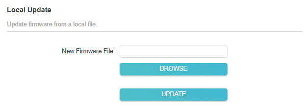 local update page when the Router is in Access Point Mode