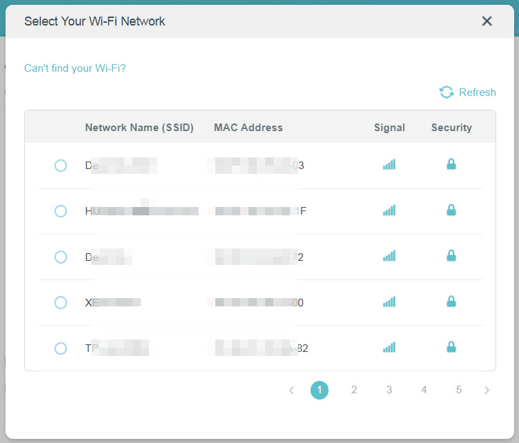 select Wi-Fi network box when the Router is in Range Extender Mode