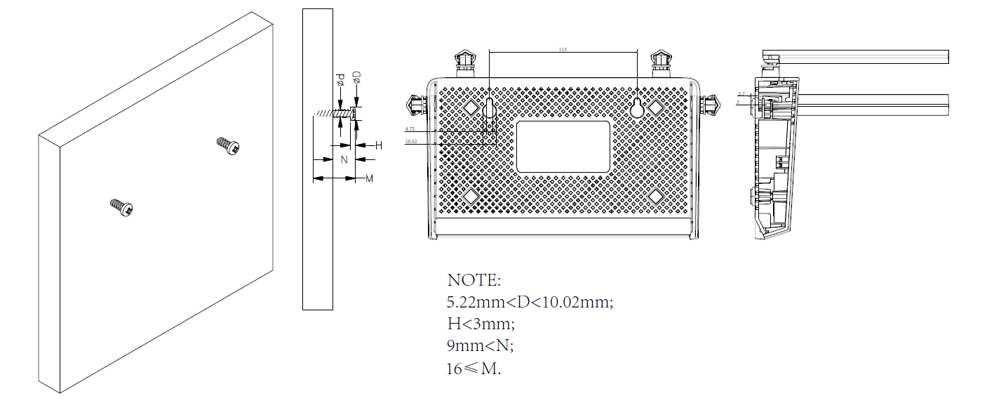 mounting diagram