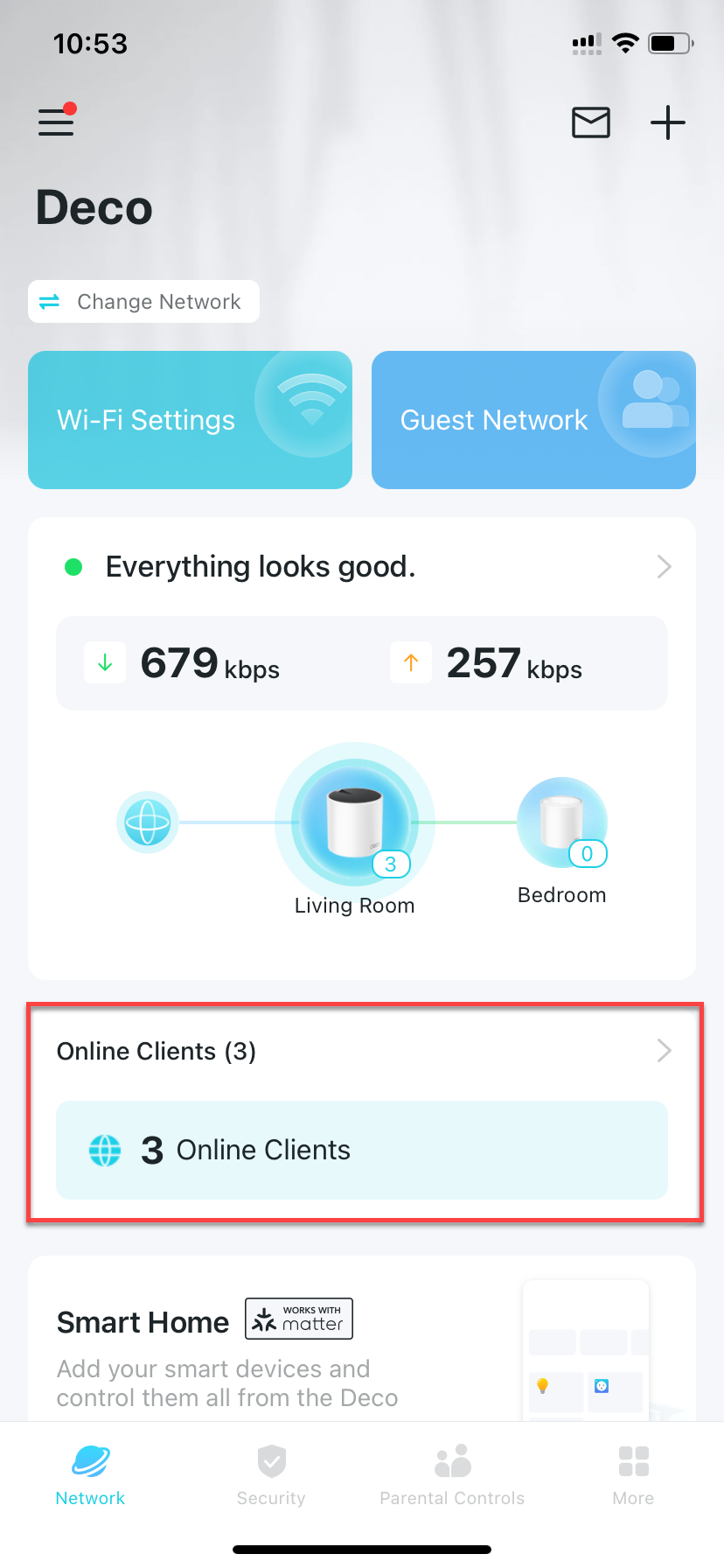 Locate the Clients module.