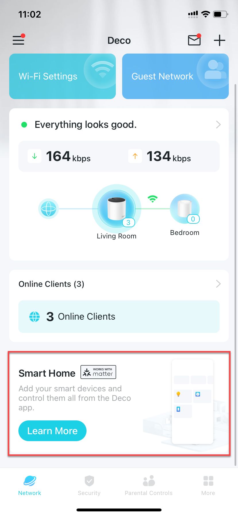 Locate the Smart Home module
