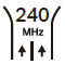 240 MHz Bandwidth icon