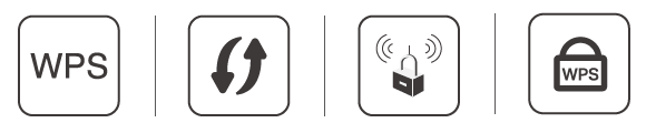 Examples of WPS button on a router