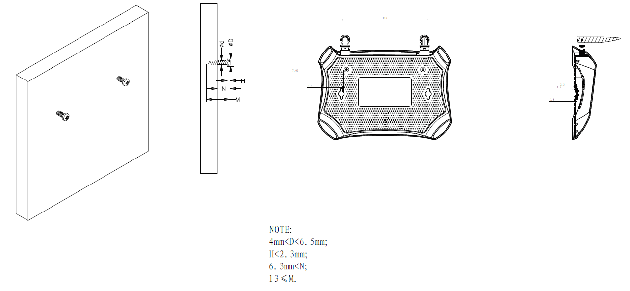 the mounting diagram