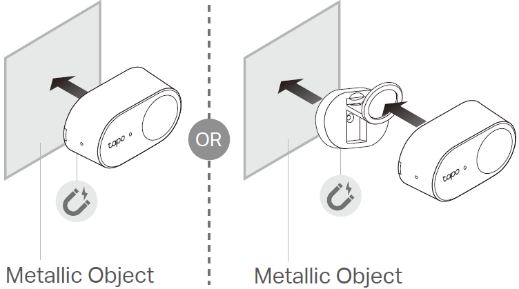  The image demonstrating how to magnetically attach your sensor to metal objects.