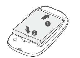 Install the provided battery back