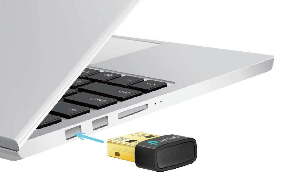 UB600 inserted into a USB port