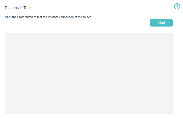 Diagnostic tools page