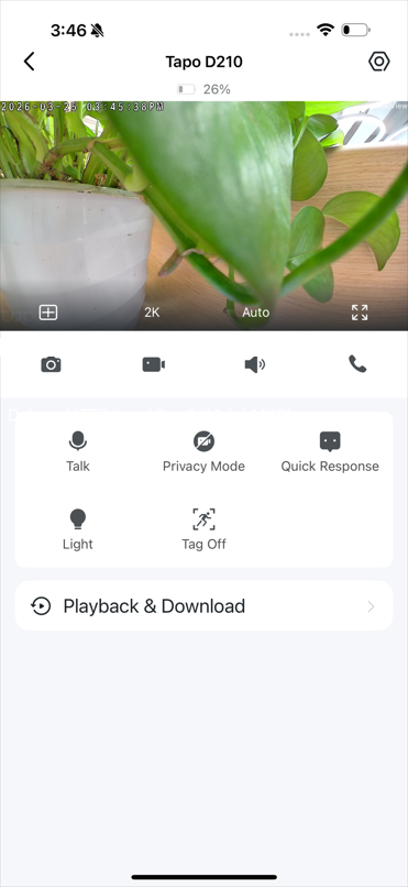 Live view page