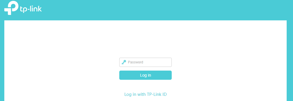 Login page
