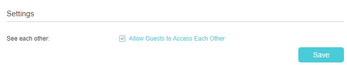 Enable allow guests to access each other.