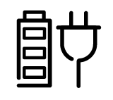 Battery & power adapter icon