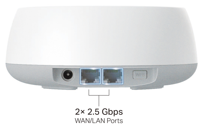 product image displaying the ports and buttons on its back