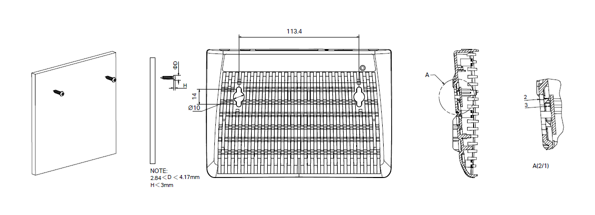 Wall mounting illustration of the router