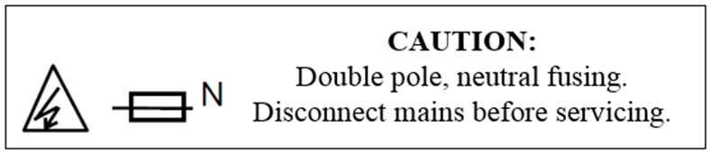 Caution notice for neutral overcurrent protection