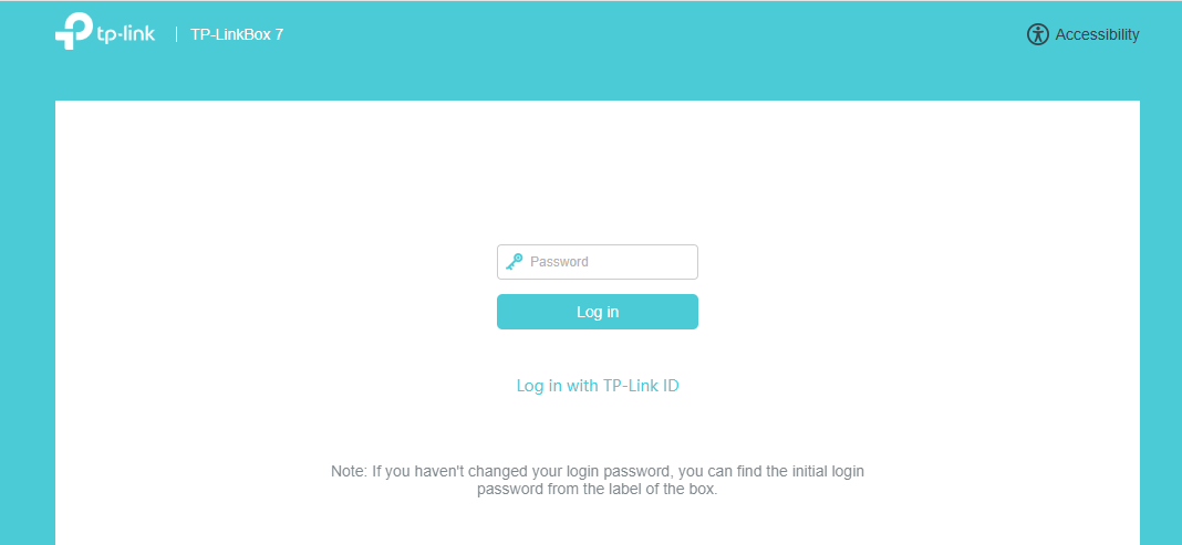 Image of login page