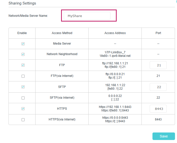 Image of Myshare example