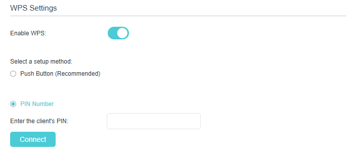 Image of client's PIN enter box
