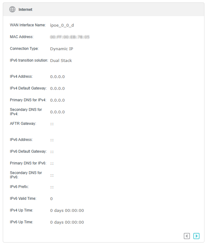 Image of internet status