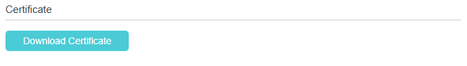 Image of downloading certificate
