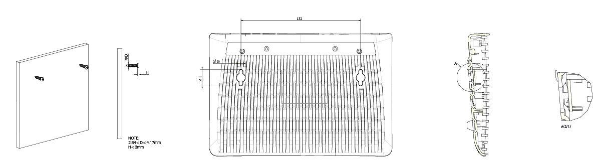 Wall mounting illustration